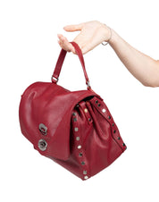 ZANELLATO DAILY DAY S LEATHER POSTINA BAG, OPERA RED
