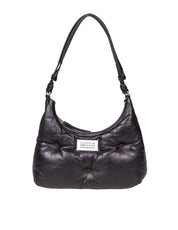 MAISON MARGIELA GLAM HOBO SMALL IN BLACK LEATHER