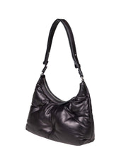 MAISON MARGIELA GLAM HOBO SMALL IN BLACK LEATHER