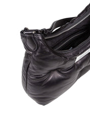 MAISON MARGIELA GLAM HOBO SMALL IN BLACK LEATHER