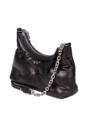 MAISON MARGIELA GLAM SAM MICRO BAG IN BLACK LEATHER