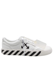 OFF-WHITE VULC FABRIC SNEAKERS, BLACK AND WHITE