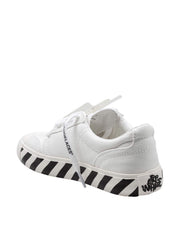 OFF-WHITE VULC FABRIC SNEAKERS, BLACK AND WHITE