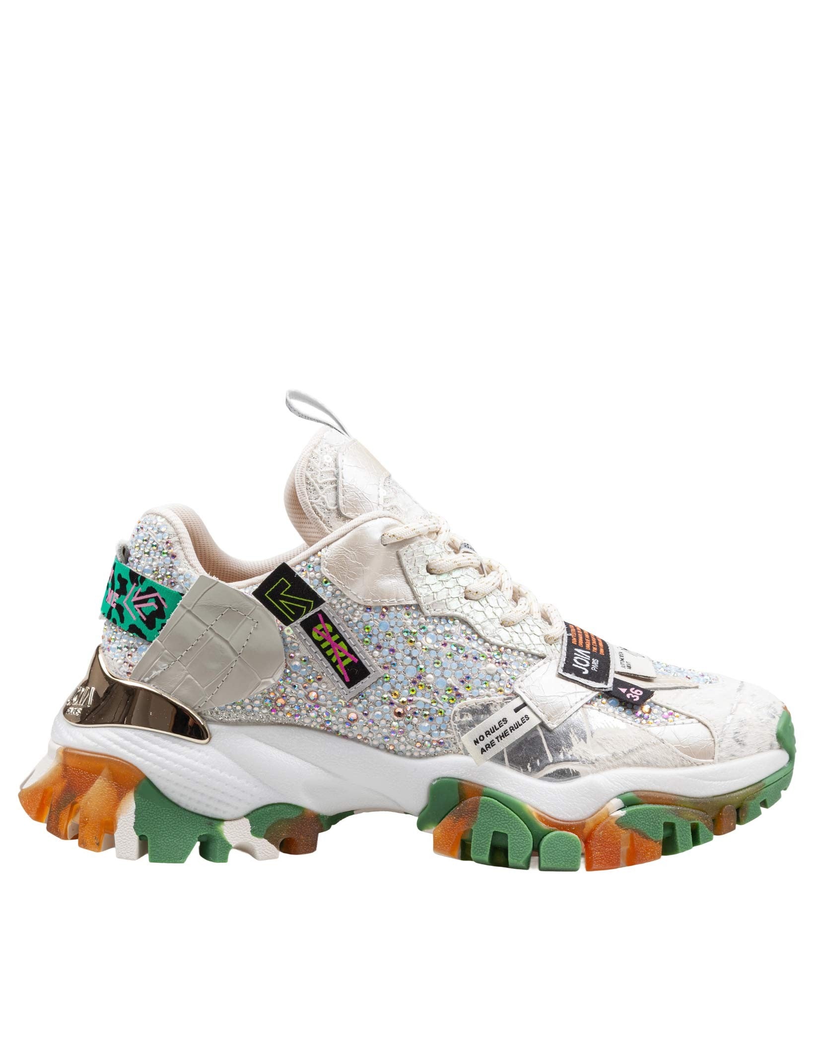 JOIA SNEAKERS IN MIX DI MATERIALI MULTICOLOR 2601