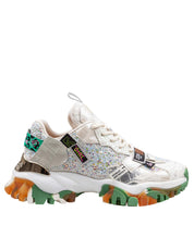 JOIA SNEAKERS IN MIX DI MATERIALI MULTICOLOR 2601