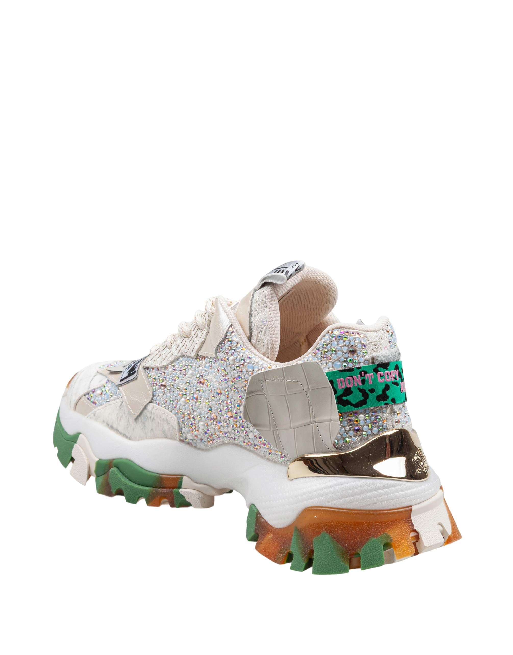 JOIA SNEAKERS IN MIX DI MATERIALI MULTICOLOR 2601