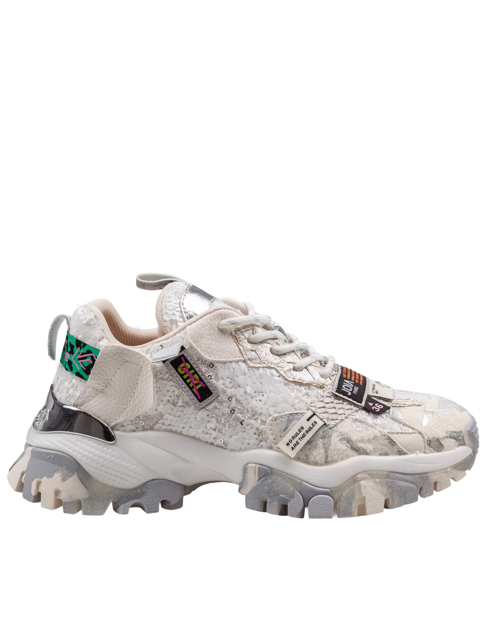 JOIA SNEAKERS IN MIX DI MATERIALI MULTICOLOR 2601 W034