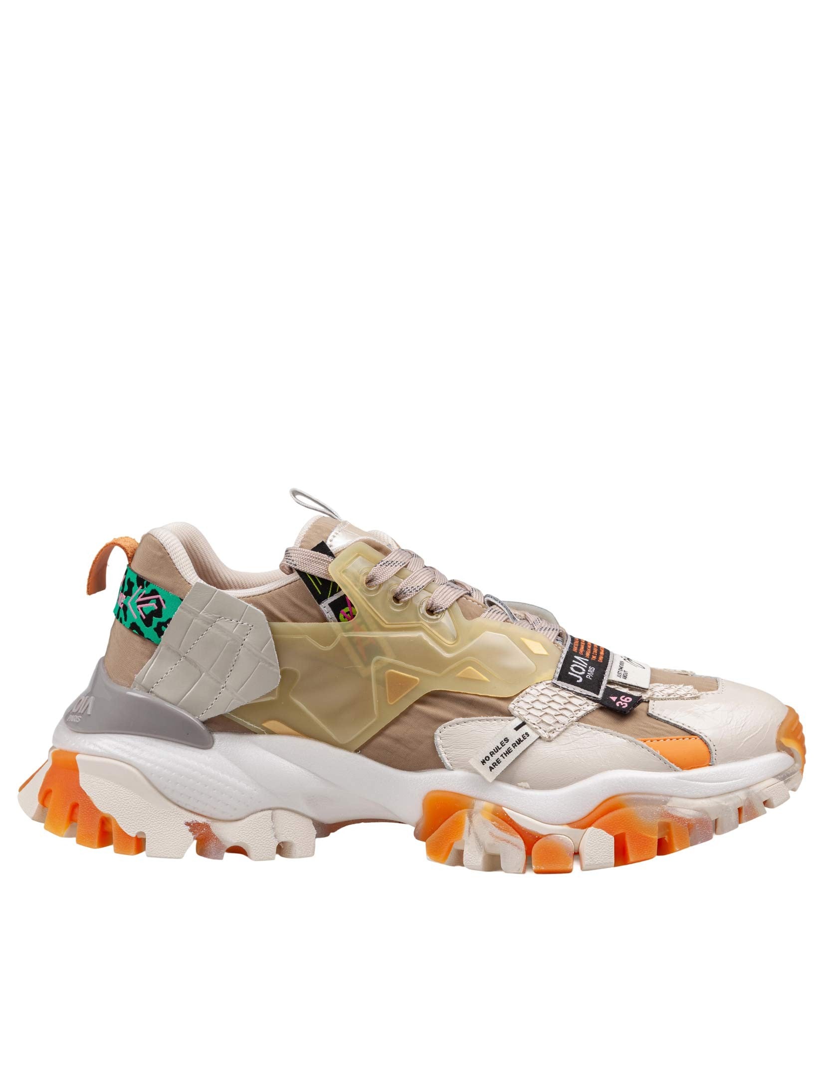 JOIA MULTICOLOR MIXED-MATERIAL SNEAKERS 2601 M052