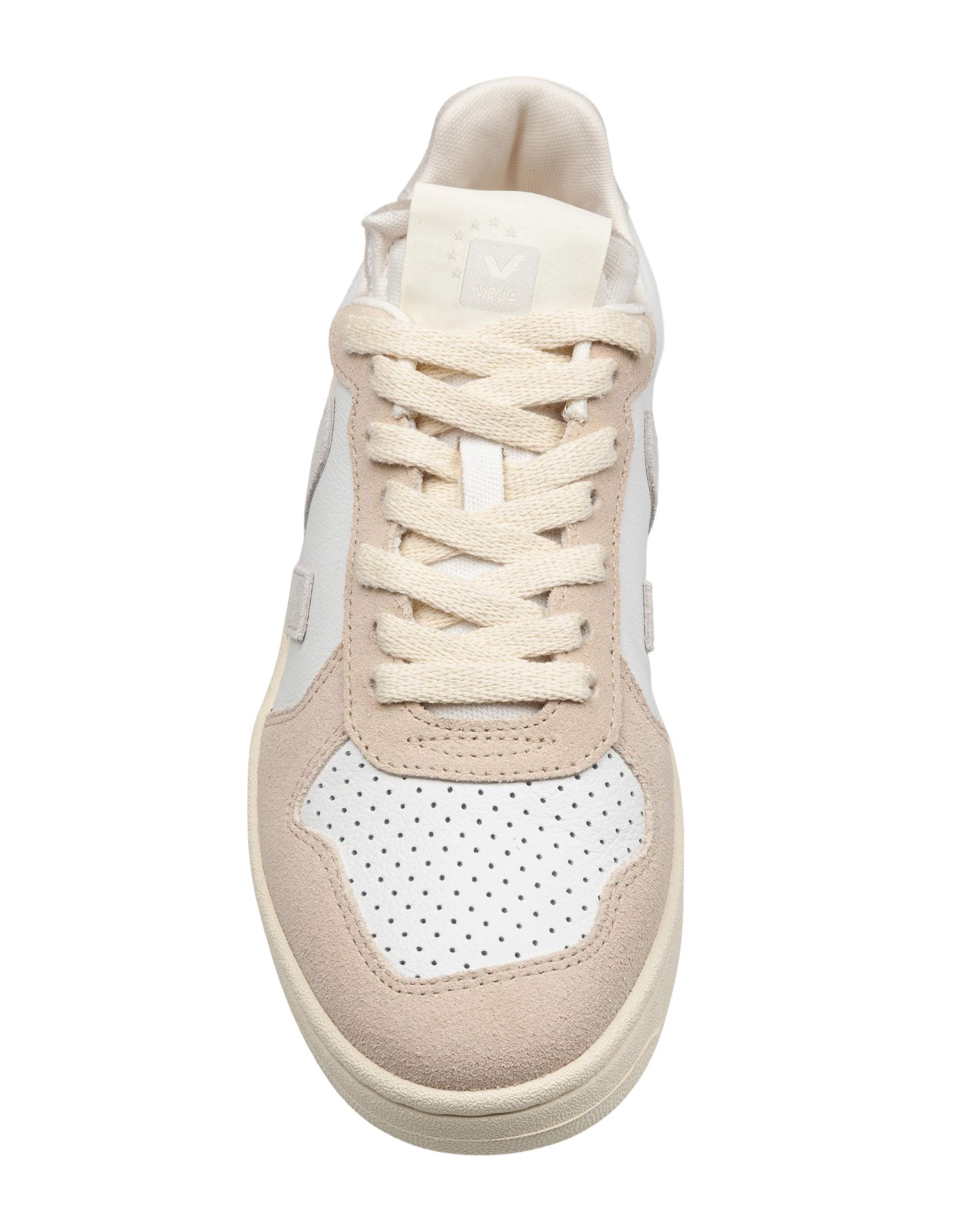 VEJA SNEAKERS V82 IN PELL E CAMOSCIO COLORE BIANCO/NATURAL