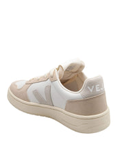 VEJA SNEAKERS V82 IN PELL E CAMOSCIO COLORE BIANCO/NATURAL