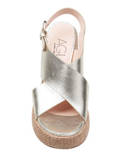 AGL CLIO PLATINUM LEATHER SANDAL