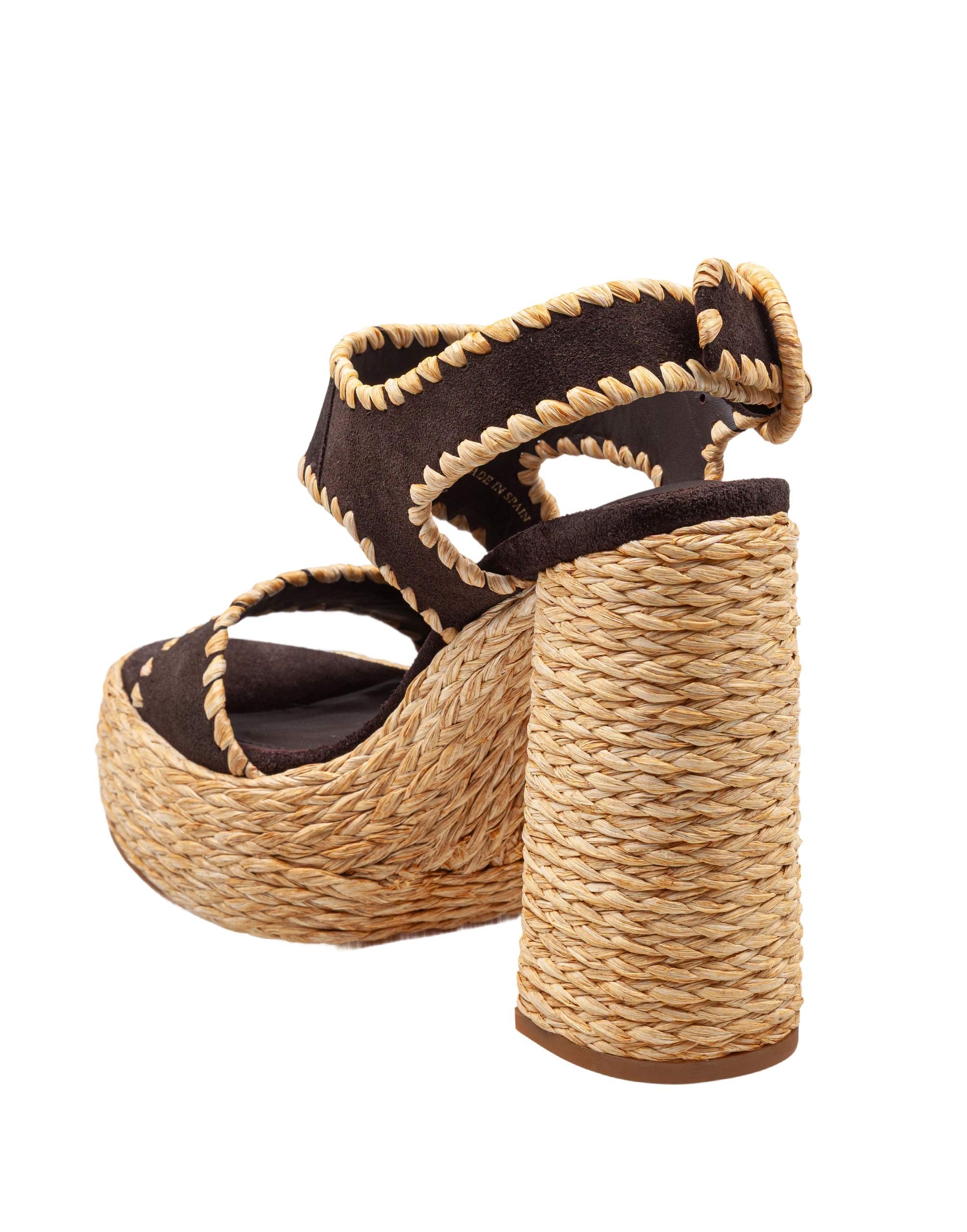 PALOMA BARCELO' SANDALO WANDA IN CAMOSCIO COLORE MARRONE