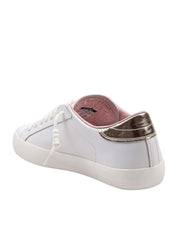 D.A.T.E. Hill Low Leather Sneakers, White/Pink