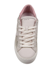 D.A.T.E. PLATINUM GLITTER HILL LOW SNEAKERS