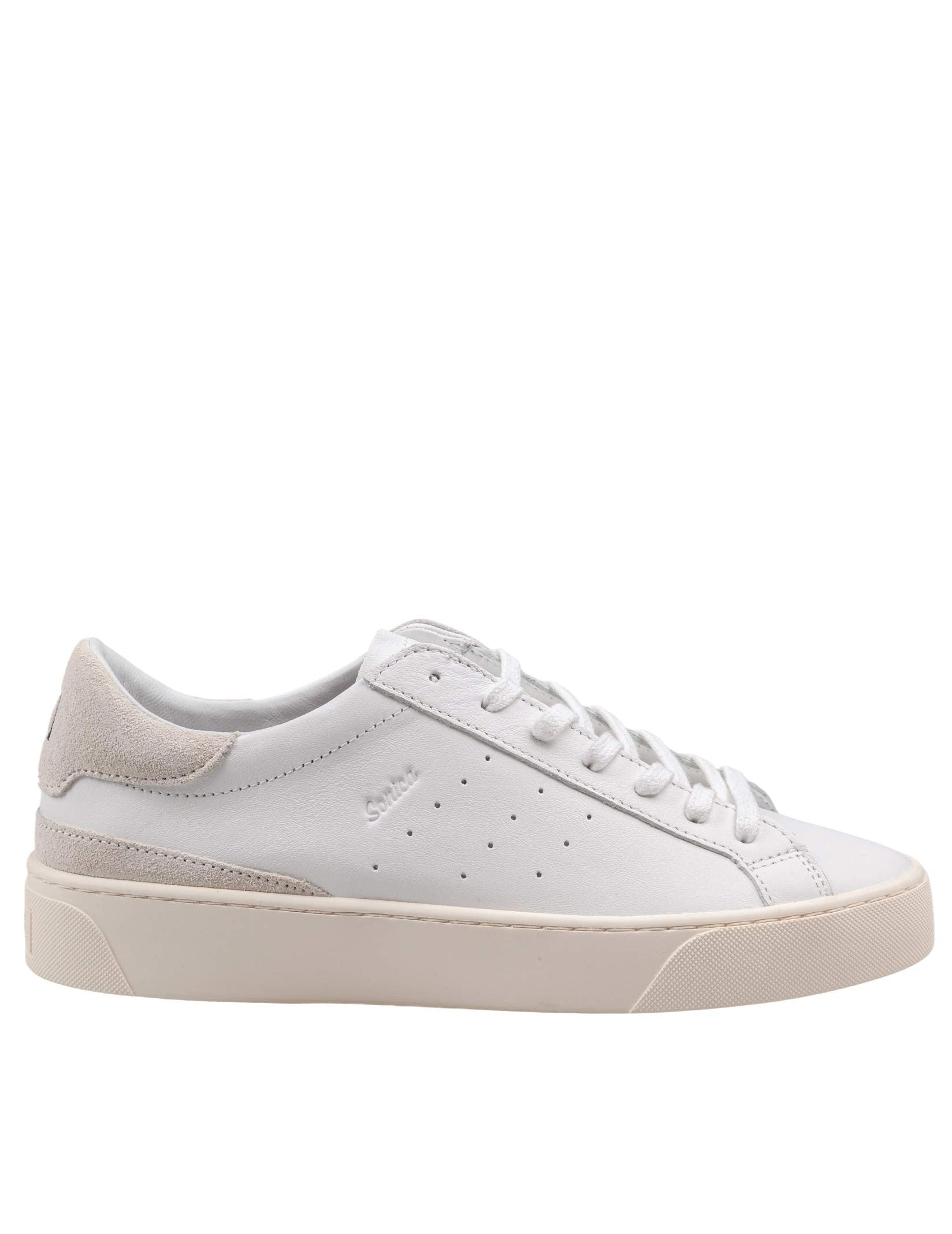 D.A.T.E. SONICA LEATHER SNEAKERS, WHITE