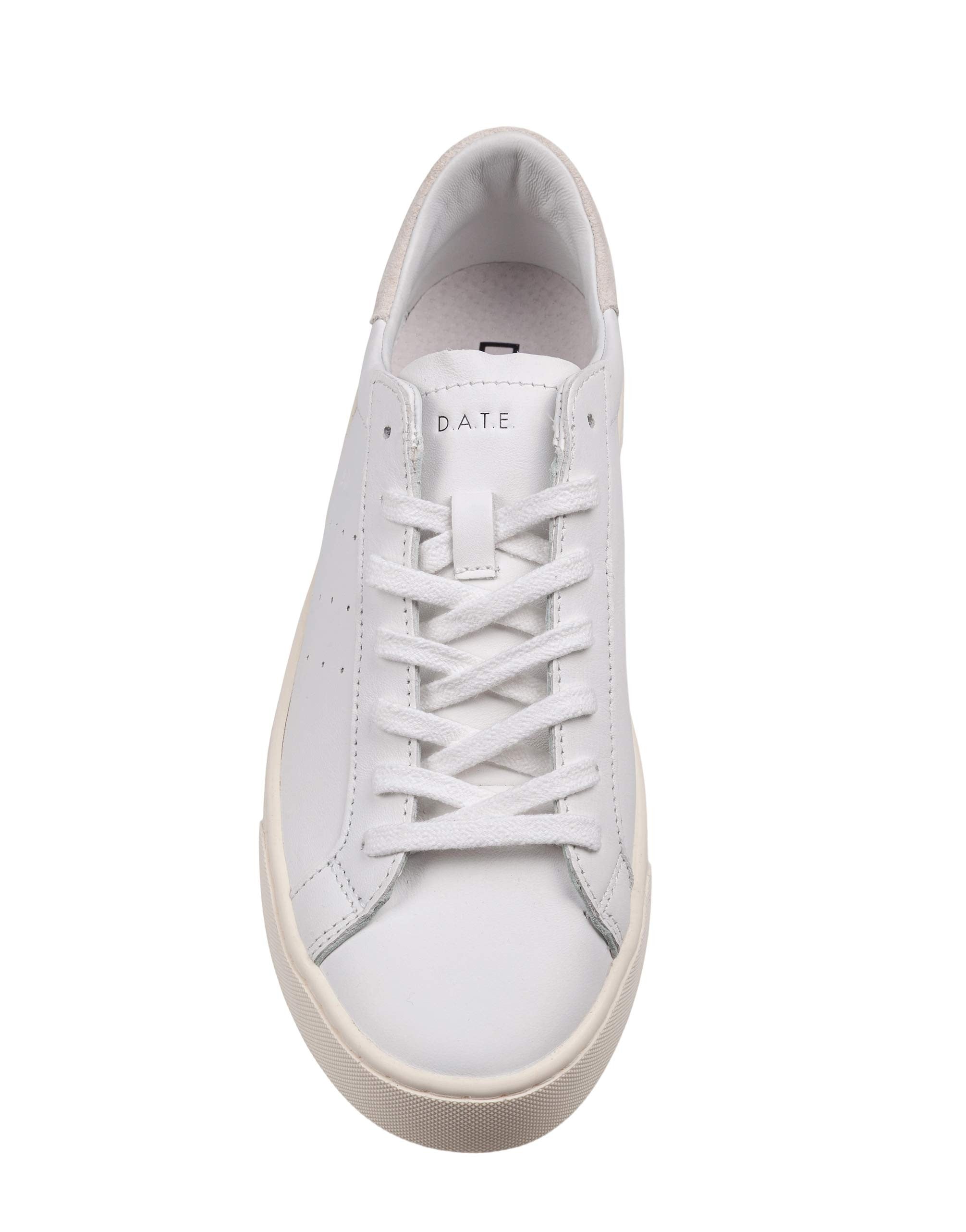 D.A.T.E. SONICA LEATHER SNEAKERS, WHITE