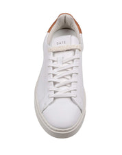 D.A.T.E. LEVANTE LEATHER SNEAKERS IN WHITE AND TAN
