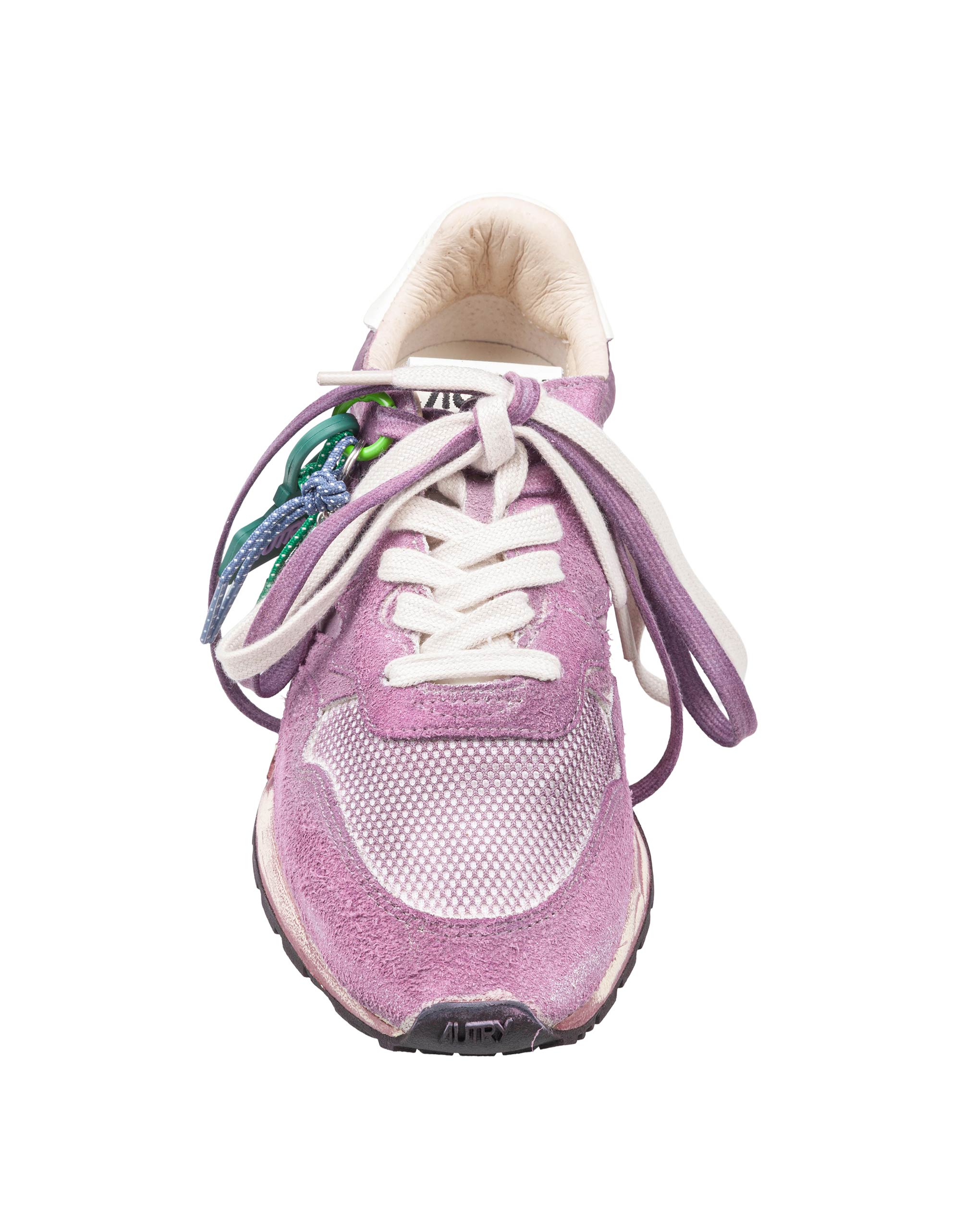 AUTRY SNEAKERS REELWIND SUPER VINTAGE IN NYLON E SUEDE COLORE VINO E BIANCO