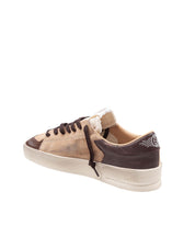 GOLDEN GOOSE SNEAKERS STARDAN COLORE BEIGE E MARRONE