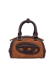 DIESEL 1DR DOME MINI CROSSBODY BAG IN CUOIO