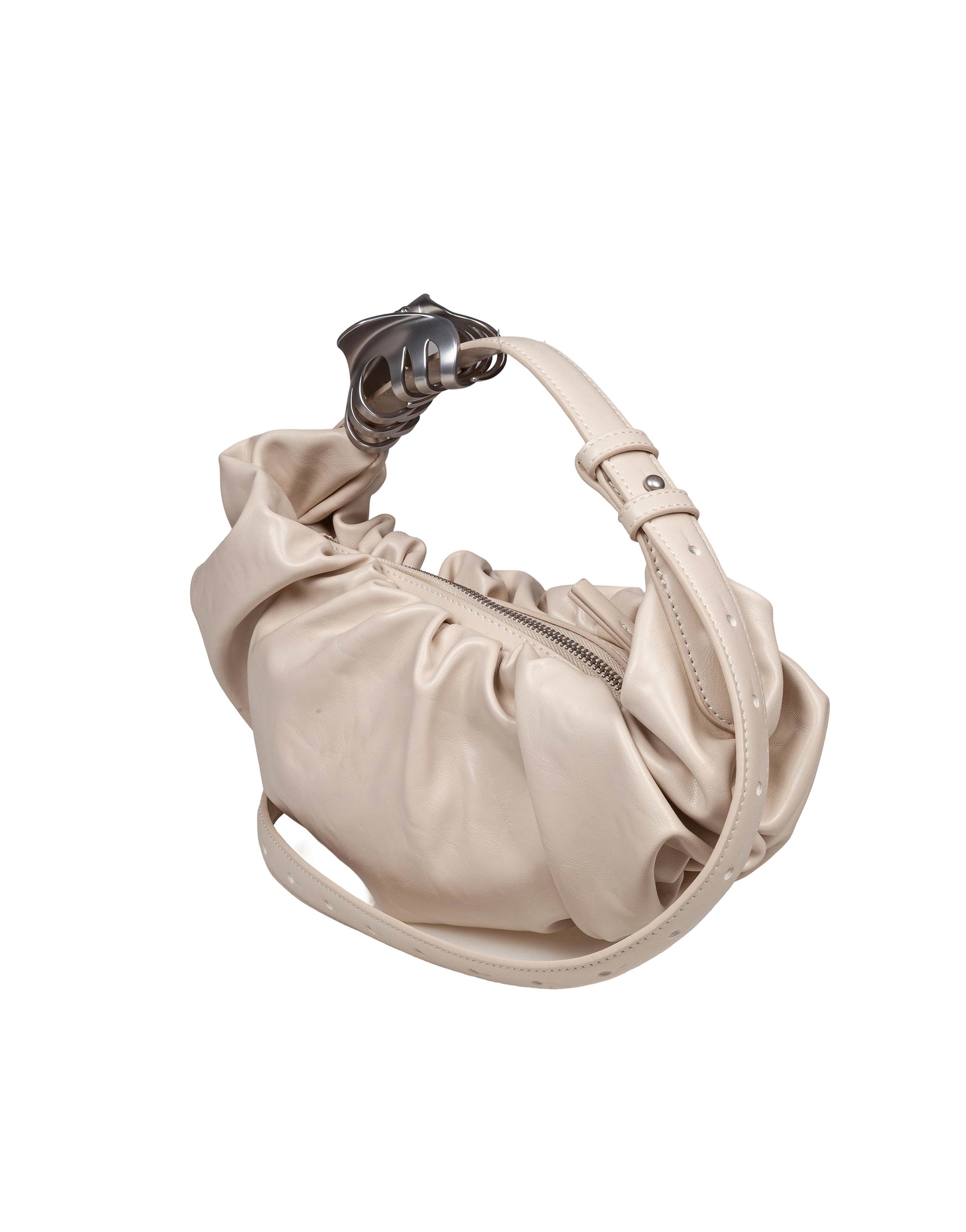 DIESEL BORSA HOBO GRAB-D ESTRA SOFT COLORE PANNA