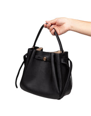 TORY BURCH BORSA SECCHIELLO ROMY IN PELLE NERA