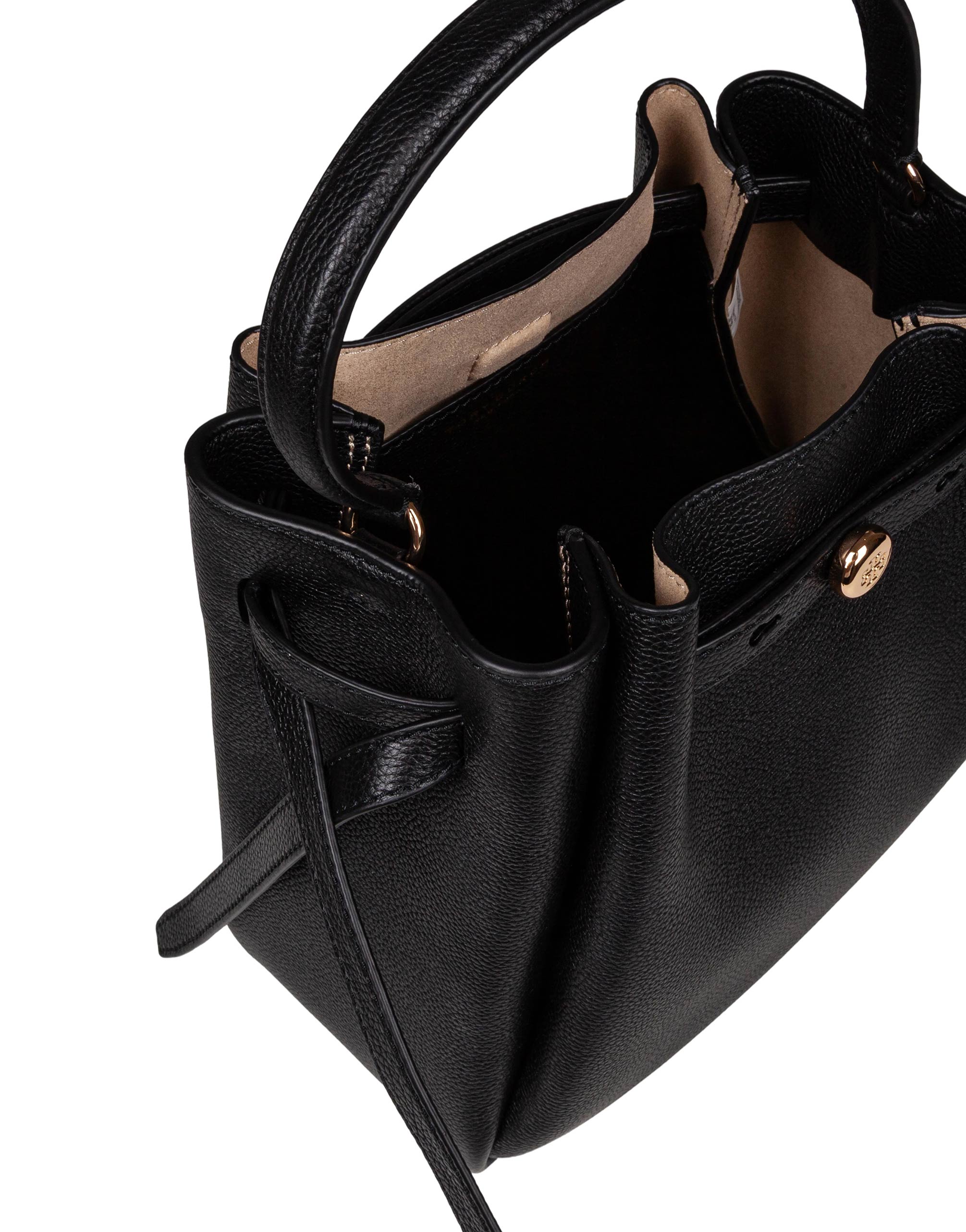 TORY BURCH BORSA SECCHIELLO ROMY IN PELLE NERA
