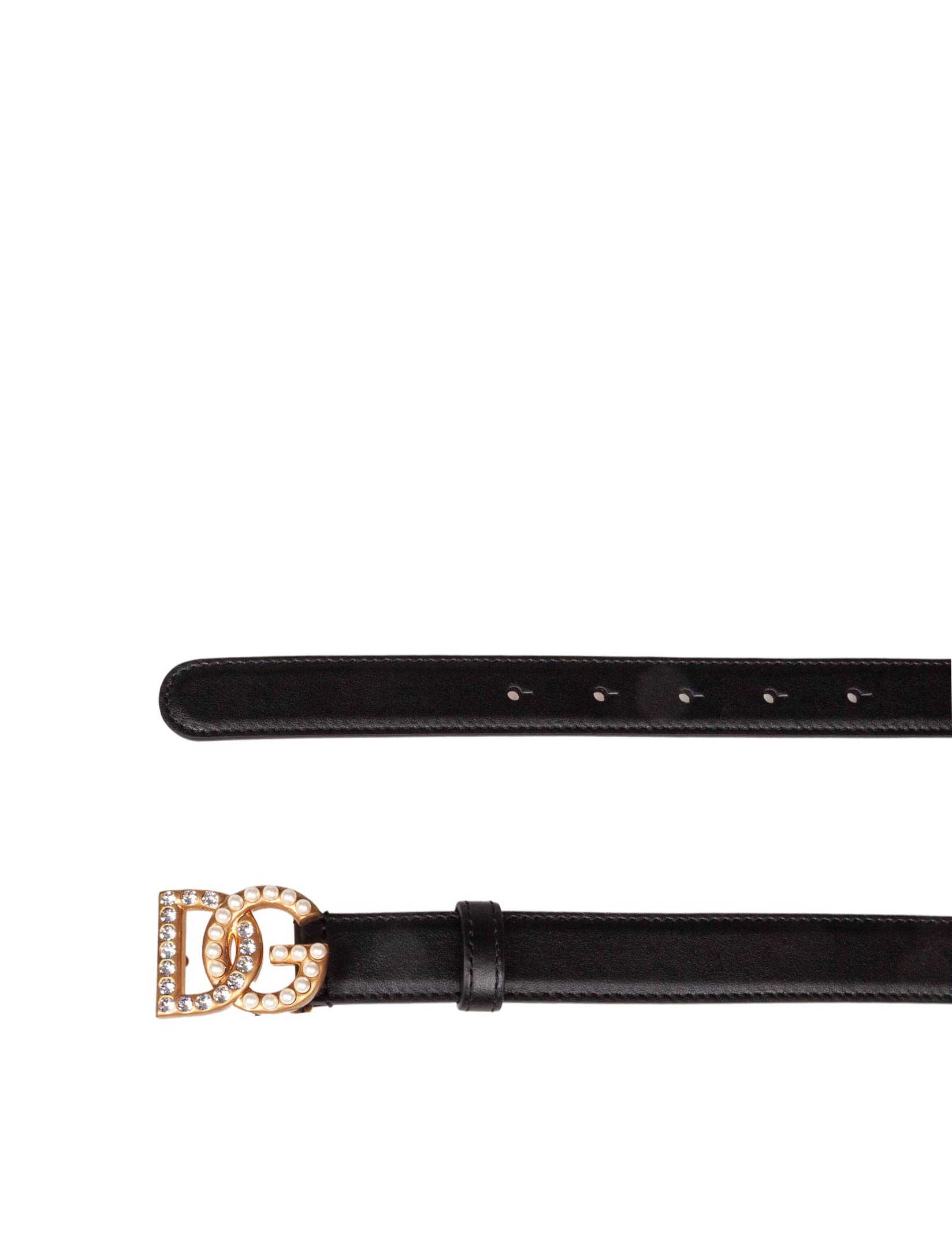 DOLCE & GABBANA CINTURA IN PELLE CON LOGO DG