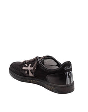 PREMIATA CLAY SNEAKERS IN PELLE E CAMOSCIO COLORE NERO