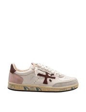 PREMIATA CLAY SNEAKERS IN COLORE BIANCO E BORDEAUX
