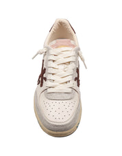 PREMIATA CLAY SNEAKERS IN COLORE BIANCO E BORDEAUX