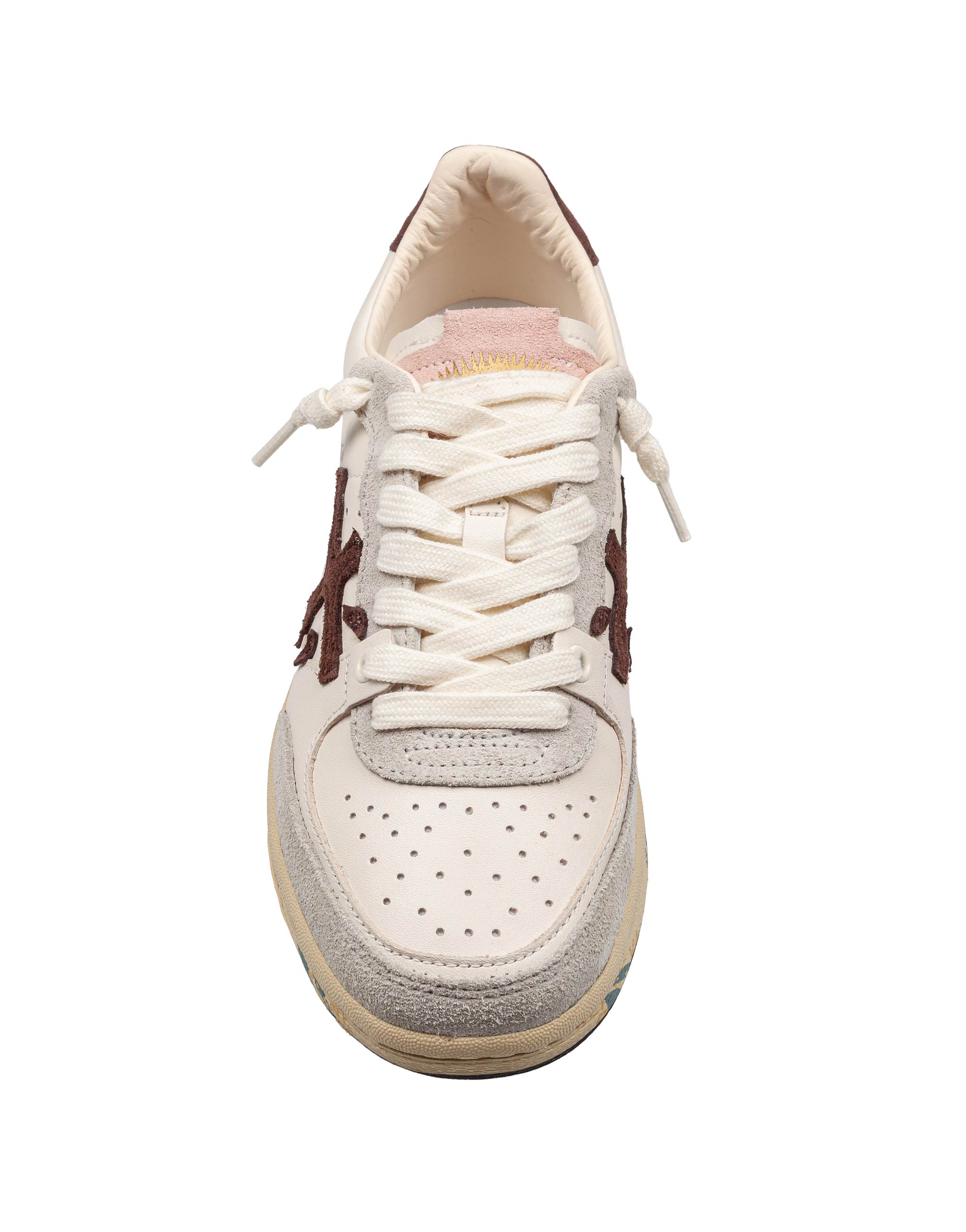PREMIATA CLAY SNEAKERS IN COLORE BIANCO E BORDEAUX