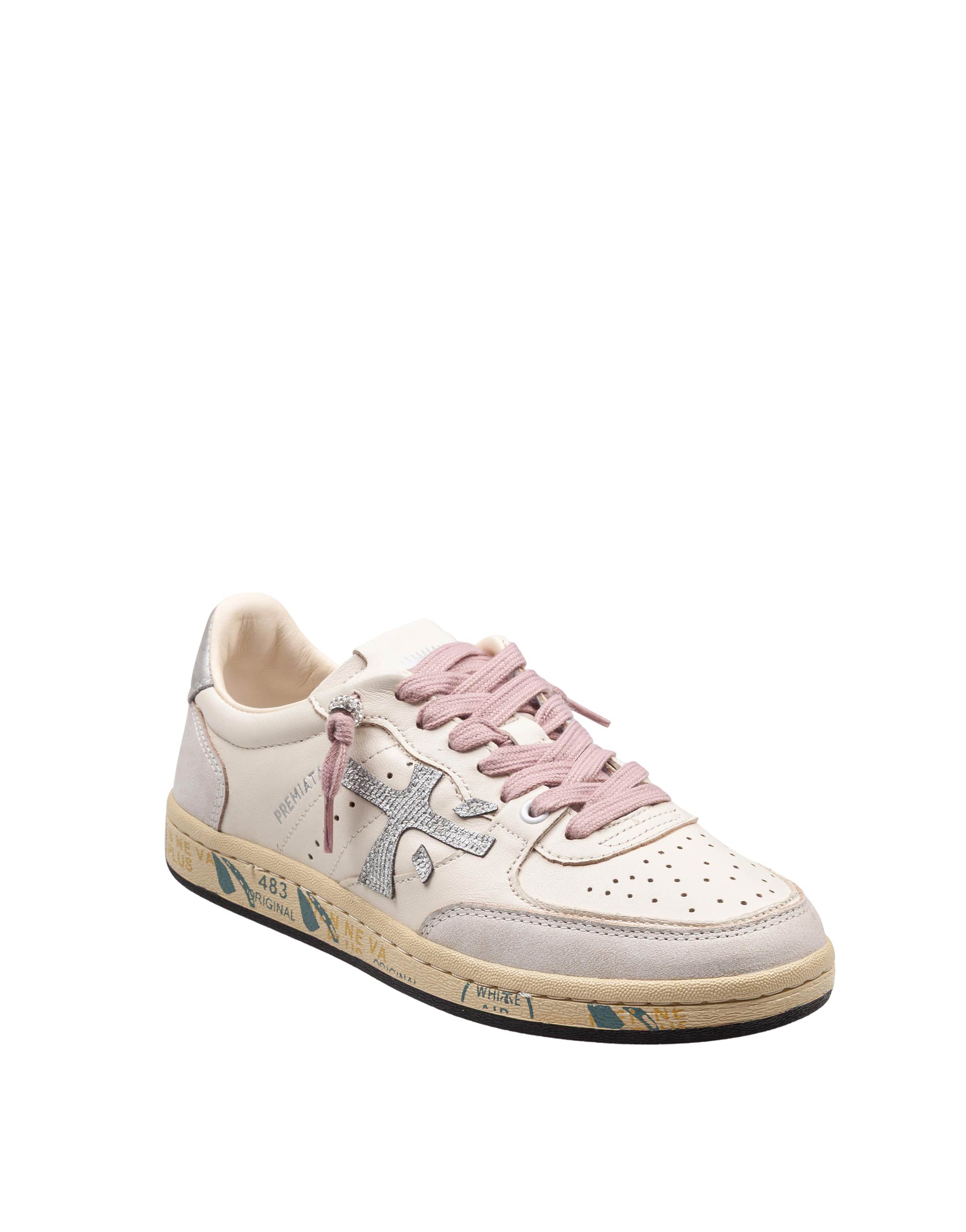PREMIATA CLAY SNEAKERS IN WHITE