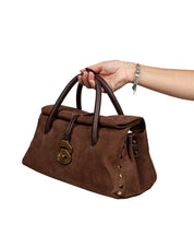 ZANELLATO BORSA DOTTA JONES S IN CAMOSCIO BROWN