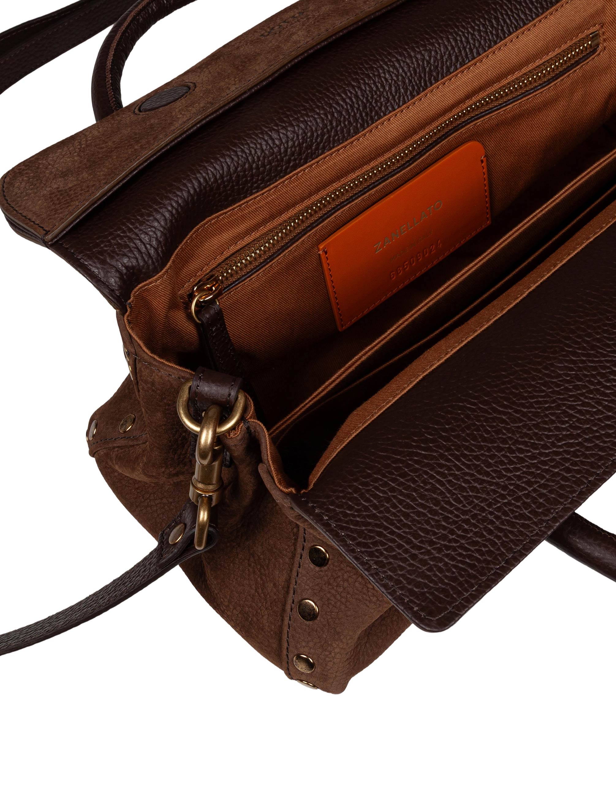 ZANELLATO BORSA DOTTA JONES S IN CAMOSCIO BROWN