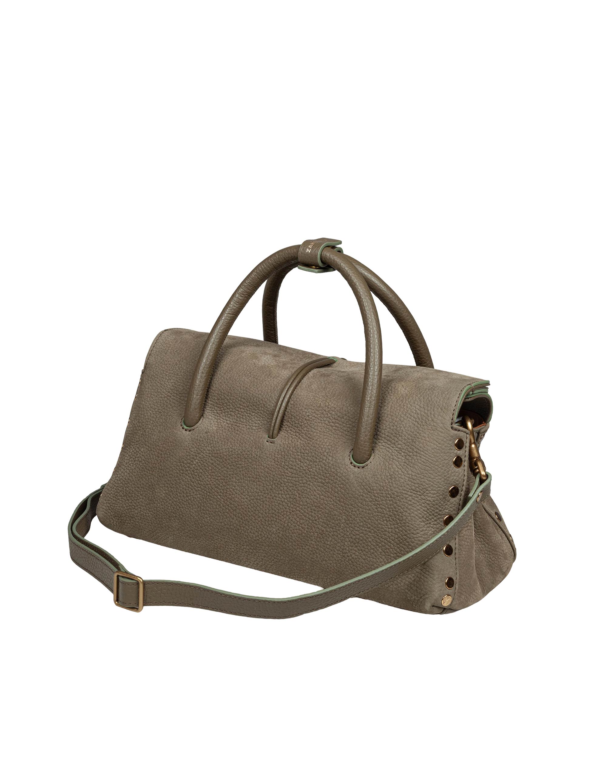 ZANELLATO BORSA A MANO DOTTA JONES NABUK VERDE
