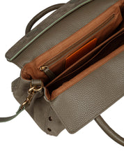 ZANELLATO BORSA A MANO DOTTA JONES NABUK VERDE