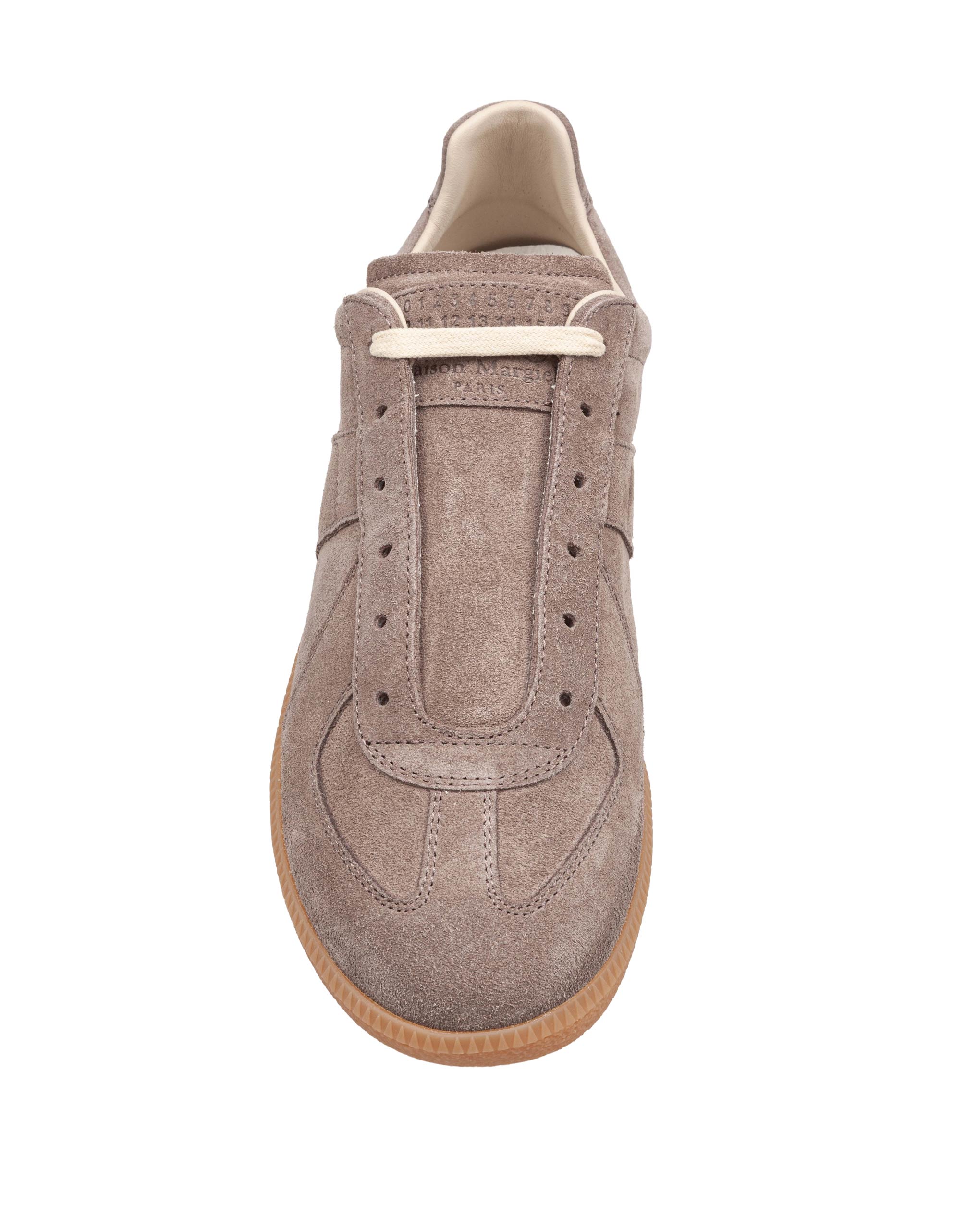 MAISON MARGIELA REPLICA DOVE GREY SUEDE SNEAKERS