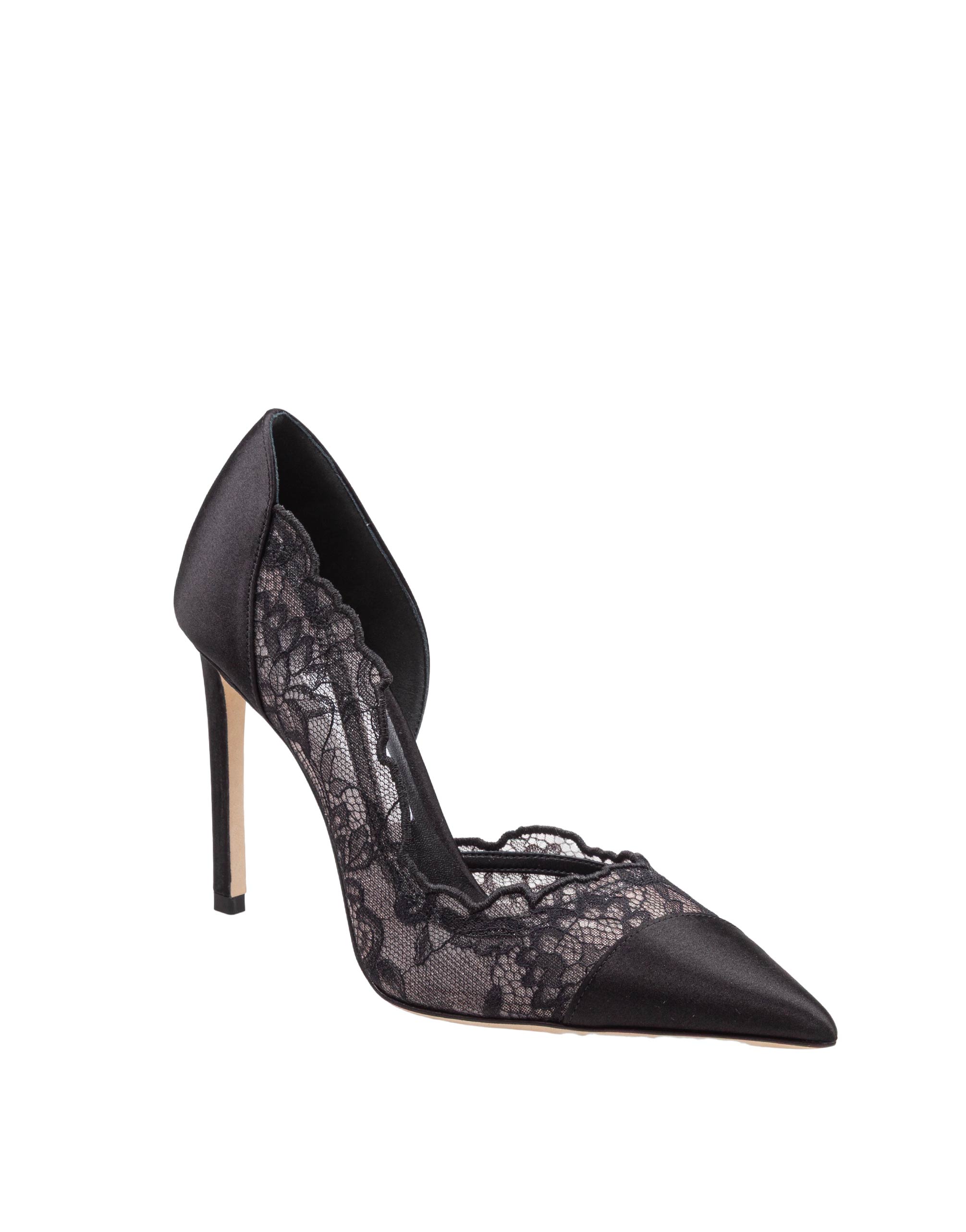 JIMMY CHOO DECOLLETE' BRIGITTE IN PIZZO E MESH COLORE NERO