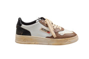 AUTRY SNEAKERS SUPER VINTAGE WHITE BROWN AND BLACK