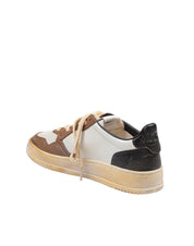AUTRY SNEAKERS SUPER VINTAGE WHITE BROWN AND BLACK