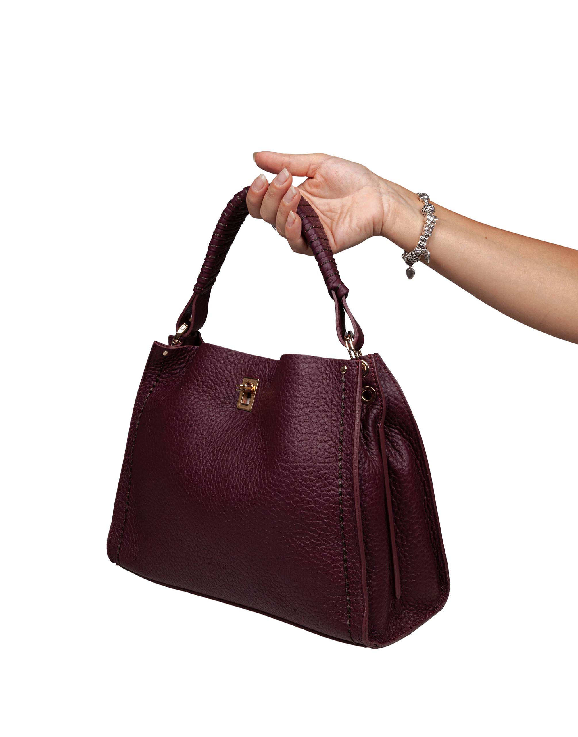 VISONA BORSA A MANO MIA IN PELLE