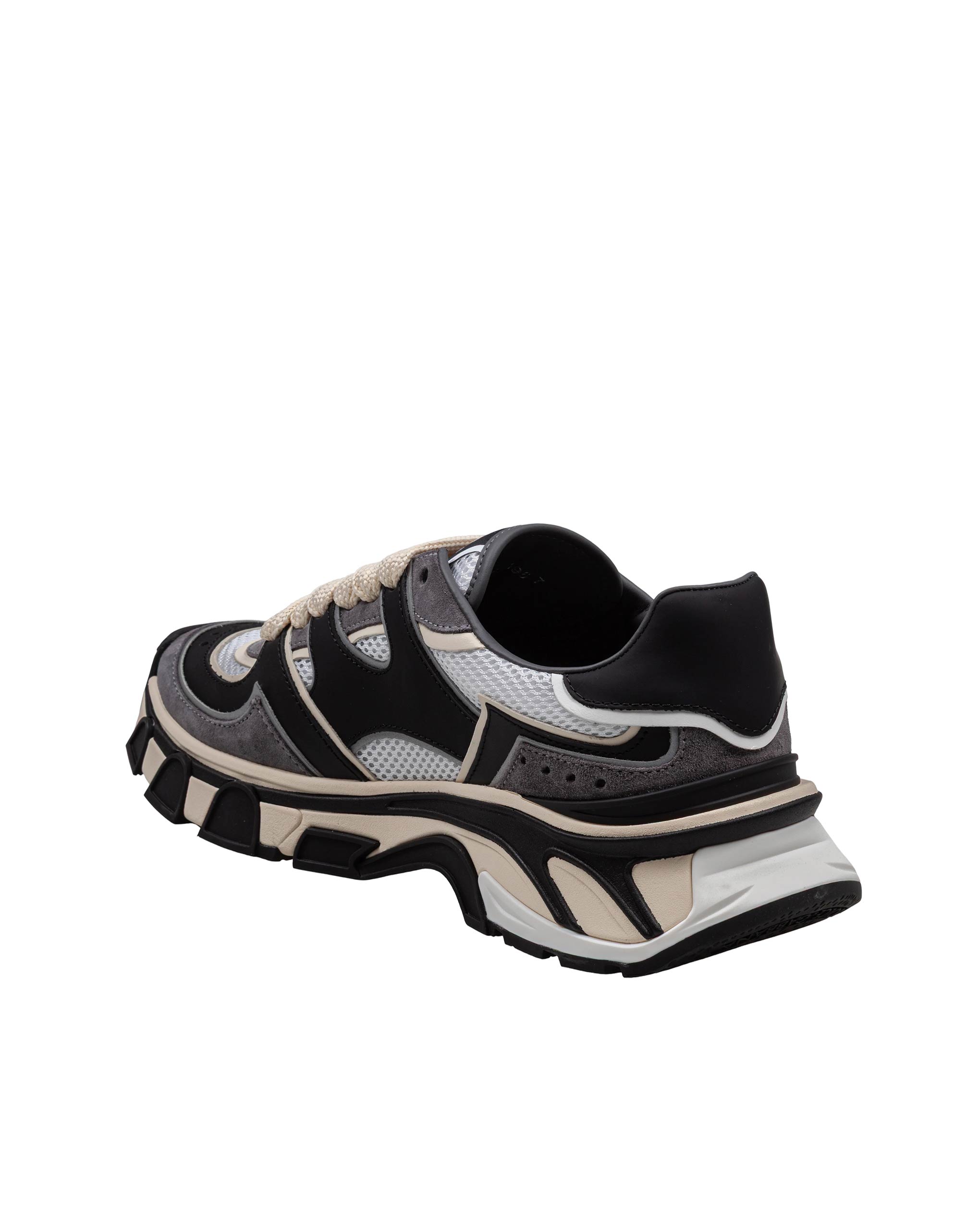 DOLCE & GABBANA DG COUNTRY ROAD SNEAKERS IN LEATHER AND MESH