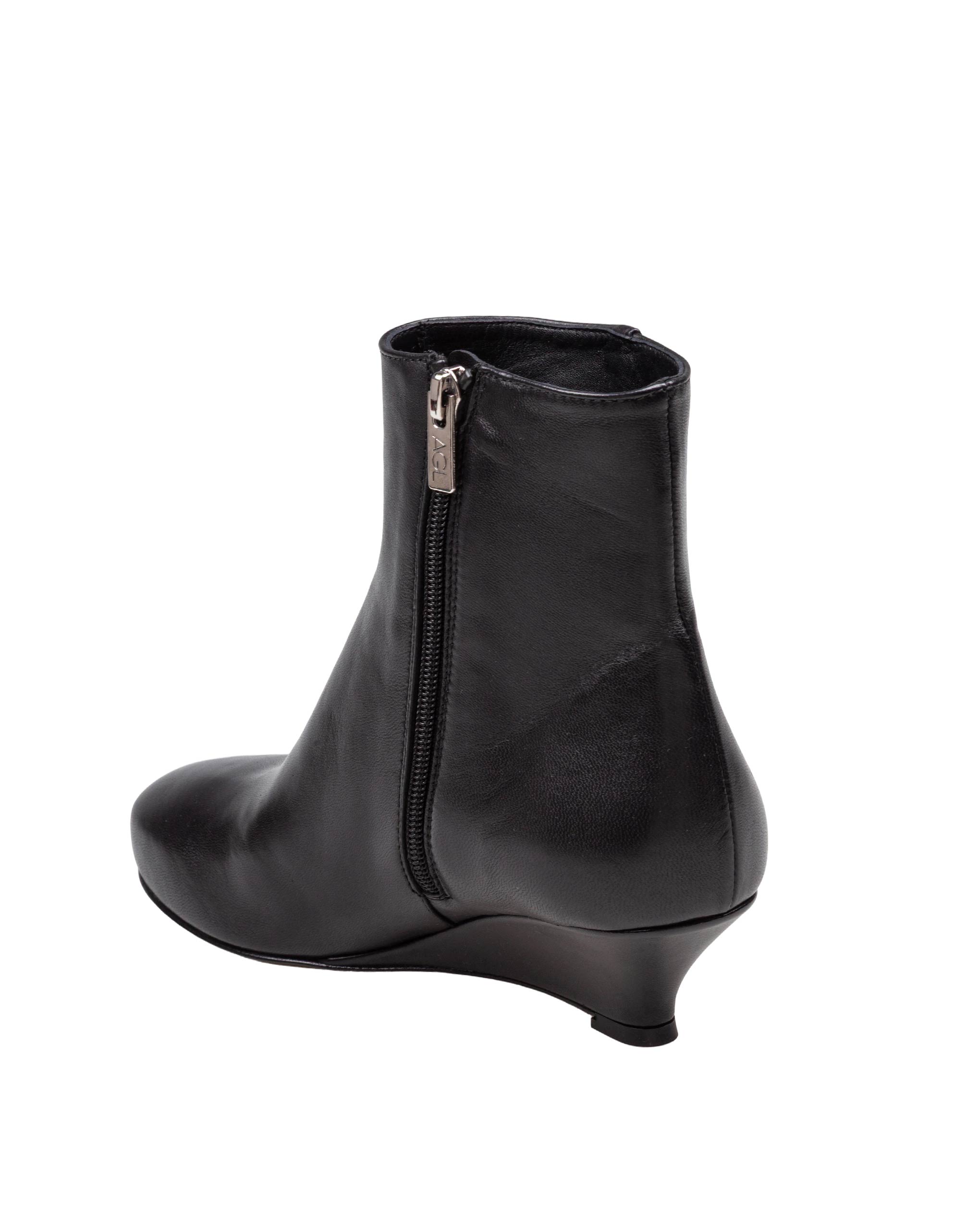 AGL TRONCHETTO DEMI IN PELLE NERA