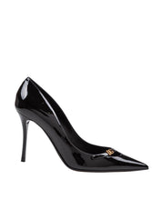 DOLCE & GABBANA BLACK PATENT LEATHER PUMPS