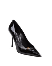 DOLCE & GABBANA BLACK PATENT LEATHER PUMPS