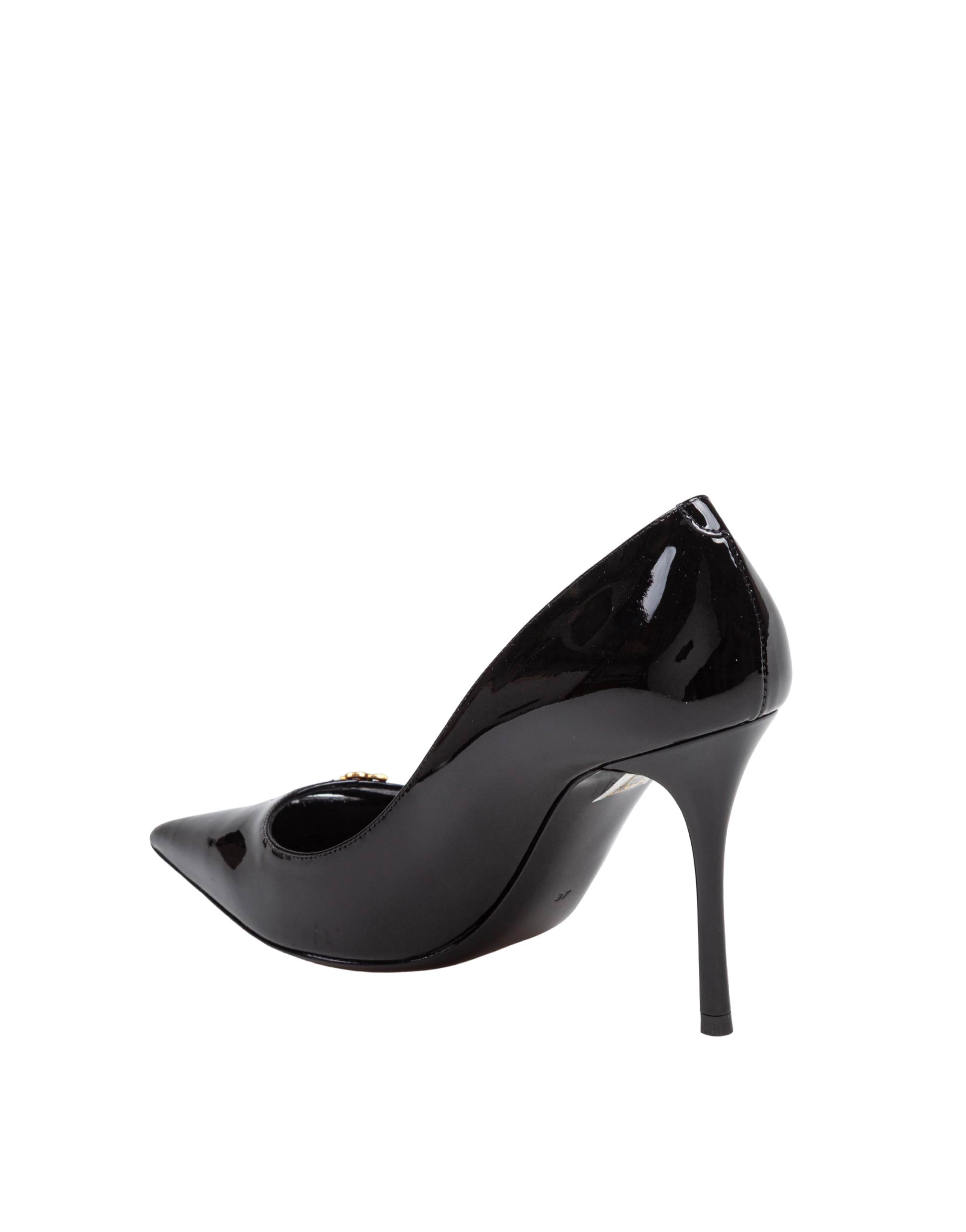 DOLCE & GABBANA BLACK PATENT LEATHER PUMPS