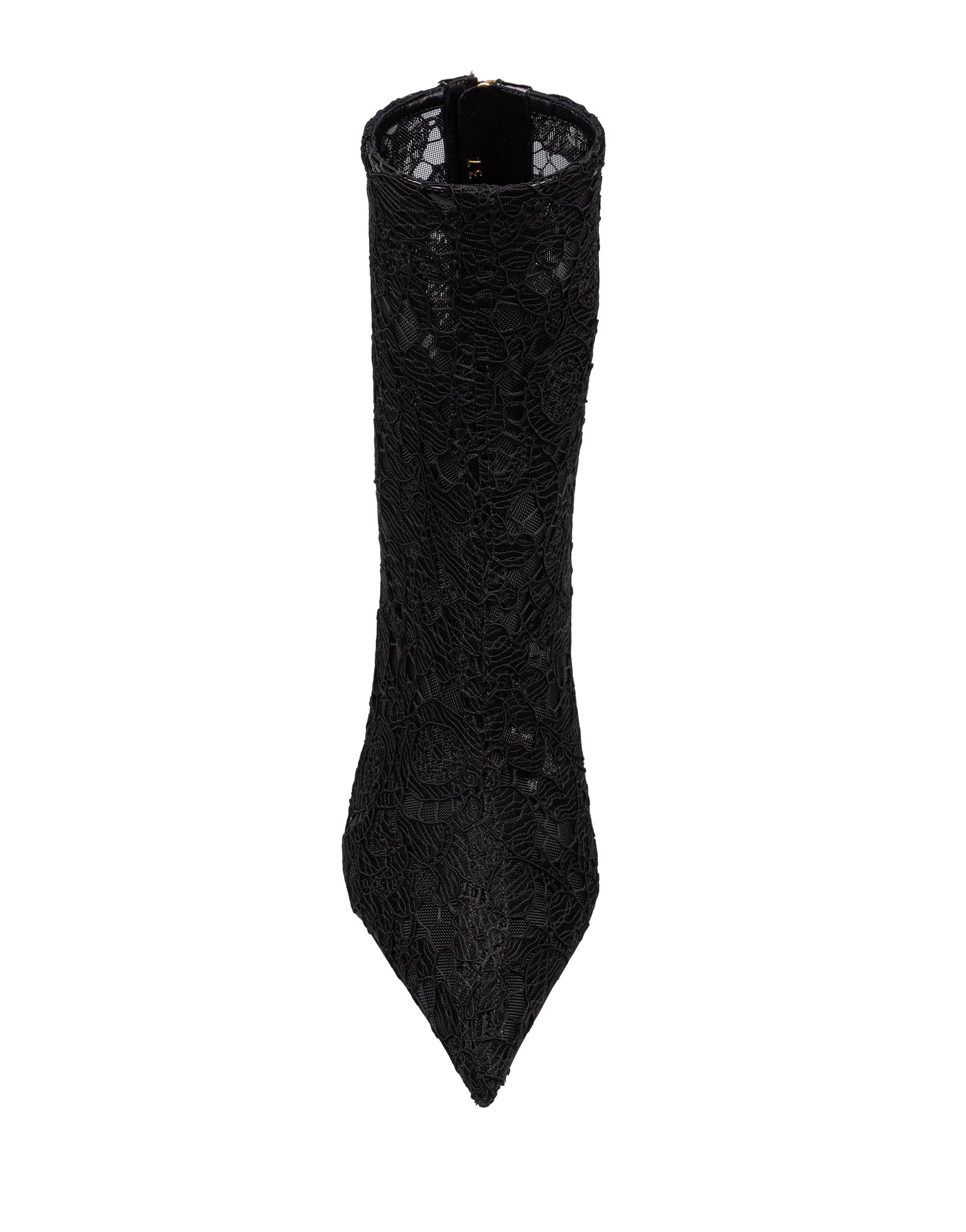 DOLCE & GABBANA BLACK LACE ANKLE BOOT