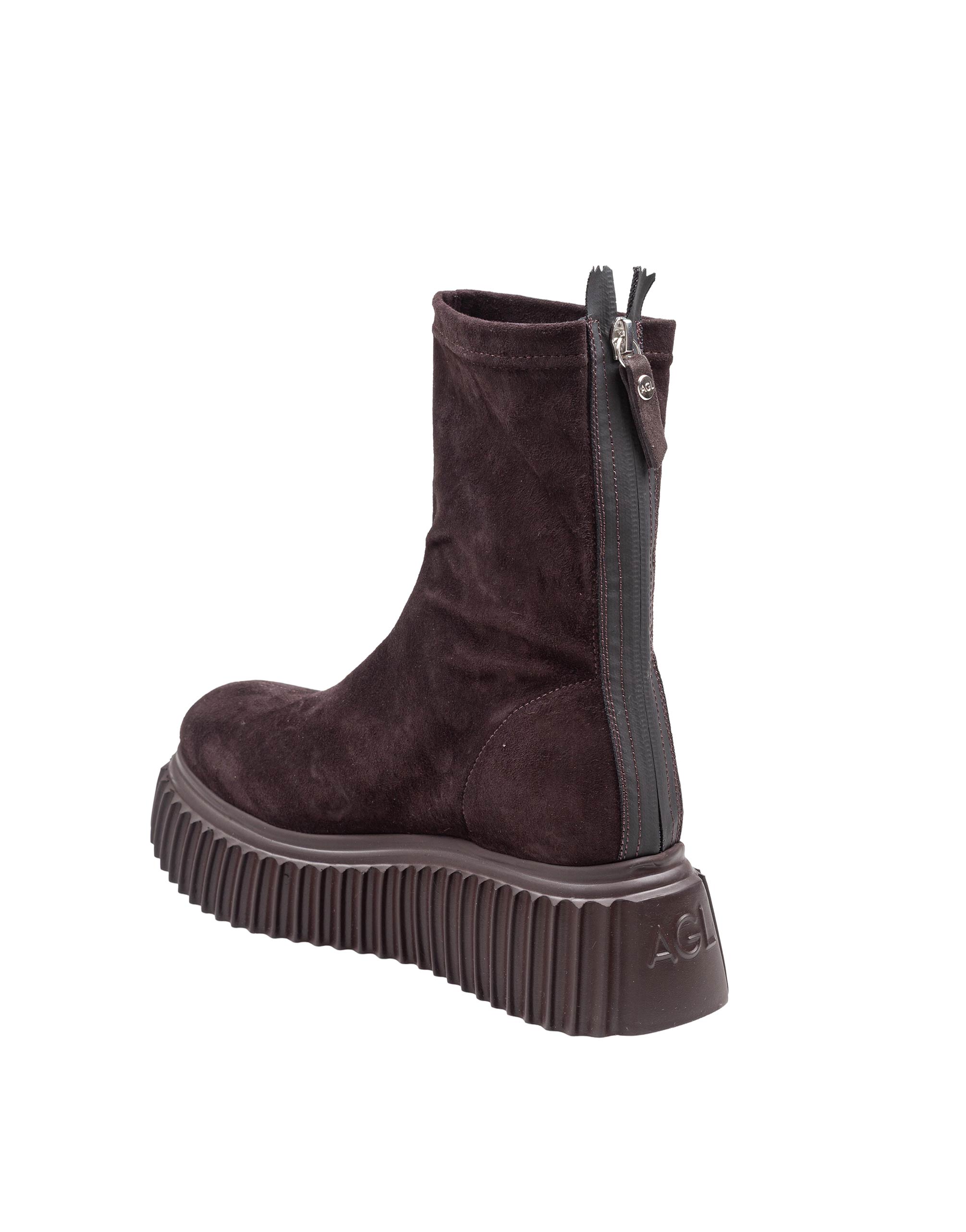 AGL TRONCHETTO MIRABEL SUEDE ANKLE BOOT