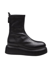 AGL BLACK LEATHER MIRABEL ANKLE BOOT